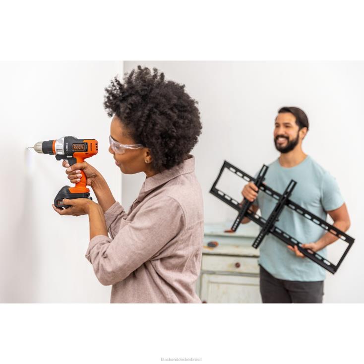 BLACK+DECKER N20D523Kit combinado de furadeira sem fio de matriz máxima de 20 V, 2 ferramentas ferramentas