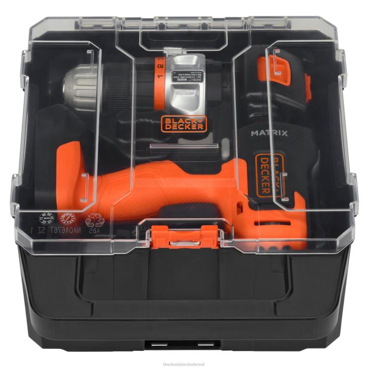 BLACK+DECKER N20D524O kit de broca Matrix 20 V Max inclui estojo de armazenamento de acessórios para serra tico-tico, bateria e carregador ferramentas