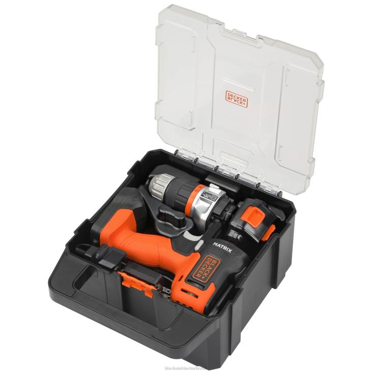 BLACK+DECKER N20D524O kit de broca Matrix 20 V Max inclui estojo de armazenamento de acessórios para serra tico-tico, bateria e carregador ferramentas