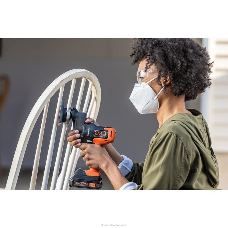 BLACK+DECKER N20D527Kit combinado de ferramentas elétricas de furadeira de matriz máxima de 20v, conjunto de 6 ferramentas sem fio ferramentas