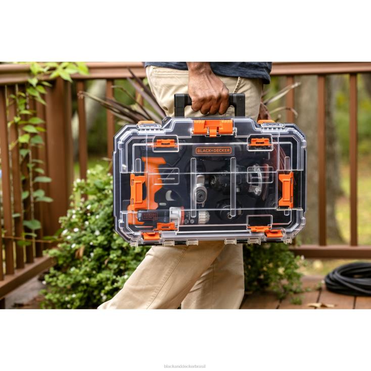 BLACK+DECKER N20D527Kit combinado de ferramentas elétricas de furadeira de matriz máxima de 20v, conjunto de 6 ferramentas sem fio ferramentas