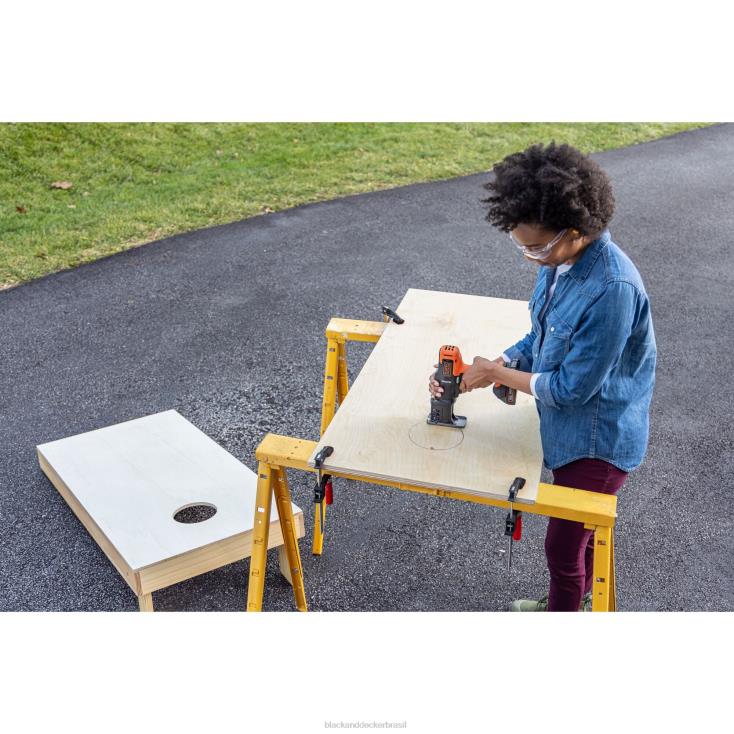 BLACK+DECKER N20D527Kit combinado de ferramentas elétricas de furadeira de matriz máxima de 20v, conjunto de 6 ferramentas sem fio ferramentas