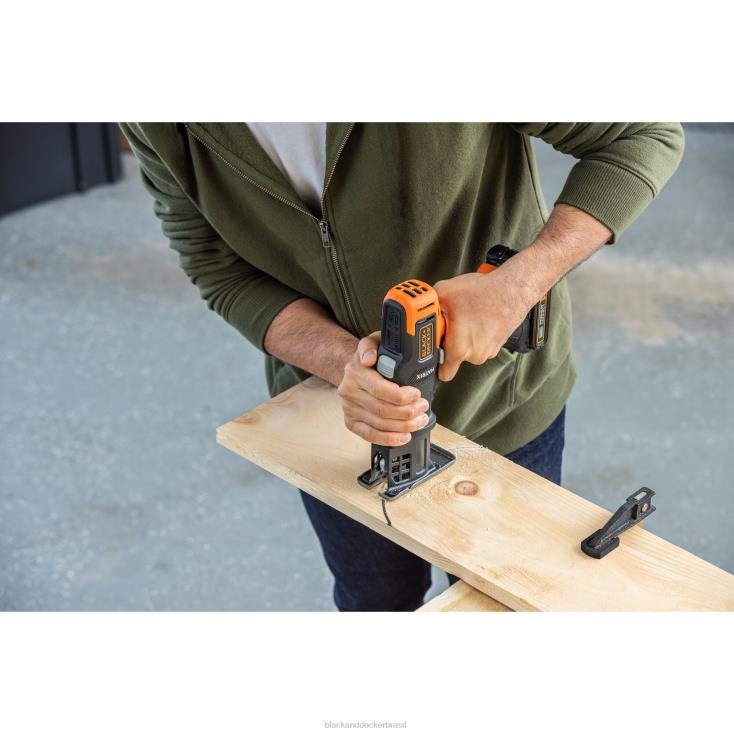 BLACK+DECKER N20D527Kit combinado de ferramentas elétricas de furadeira de matriz máxima de 20v, conjunto de 6 ferramentas sem fio ferramentas