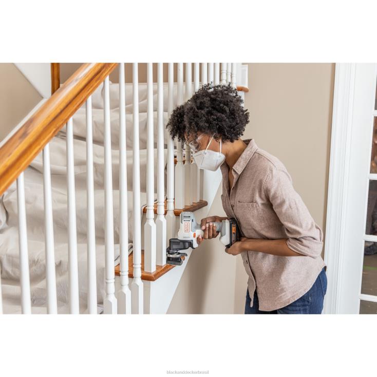 BLACK+DECKER N20D528Kit combinado sem fio de matriz máxima de 20 V com 6 ferramentas branco e laranja ferramentas