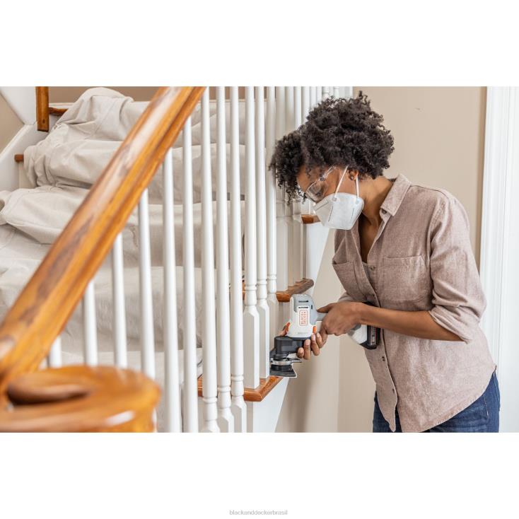 BLACK+DECKER N20D528Kit combinado sem fio de matriz máxima de 20 V com 6 ferramentas branco e laranja ferramentas