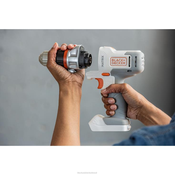 BLACK+DECKER N20D528Kit combinado sem fio de matriz máxima de 20 V com 6 ferramentas branco e laranja ferramentas