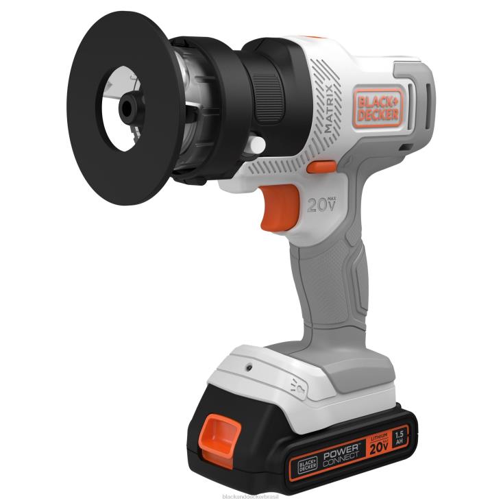 BLACK+DECKER N20D528Kit combinado sem fio de matriz máxima de 20 V com 6 ferramentas branco e laranja ferramentas