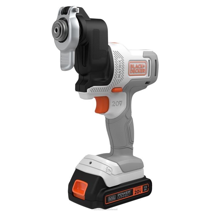 BLACK+DECKER N20D528Kit combinado sem fio de matriz máxima de 20 V com 6 ferramentas branco e laranja ferramentas