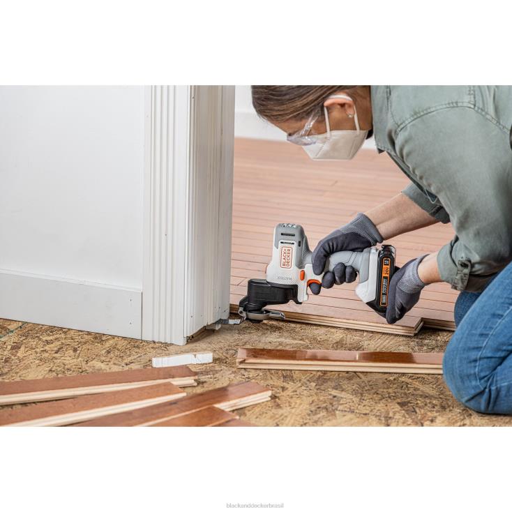 BLACK+DECKER N20D528Kit combinado sem fio de matriz máxima de 20 V com 6 ferramentas branco e laranja ferramentas