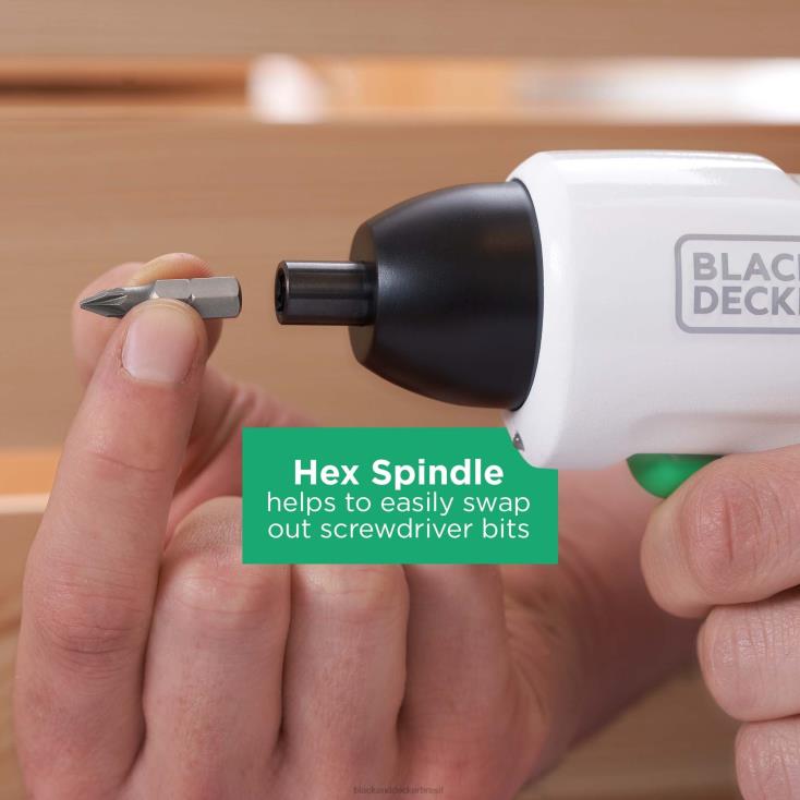 BLACK+DECKER N20D531Chave de fenda sem fio Reviva 4V Max recarregável por USB ferramentas