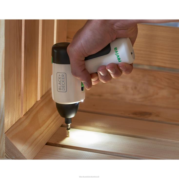 BLACK+DECKER N20D531Chave de fenda sem fio Reviva 4V Max recarregável por USB ferramentas