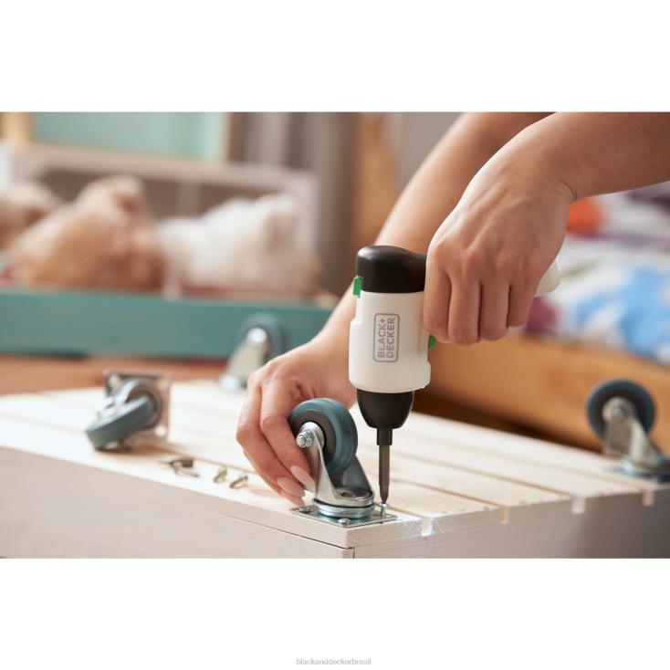 BLACK+DECKER N20D531Chave de fenda sem fio Reviva 4V Max recarregável por USB ferramentas
