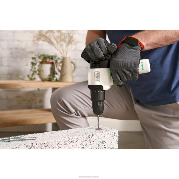 BLACK+DECKER N20D533Furadeira sem fio Reviva 12V Max com carregador e chave de fenda ferramentas