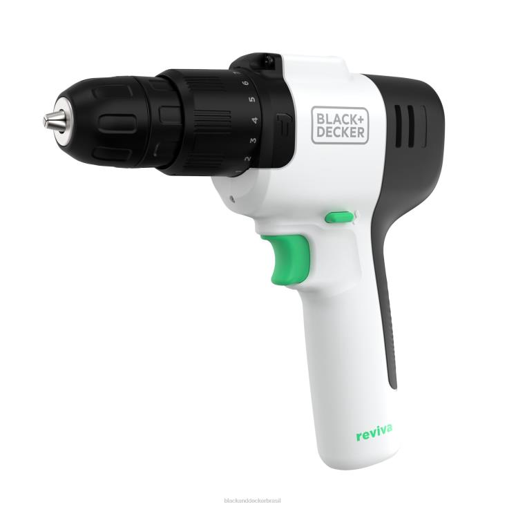 BLACK+DECKER N20D533Furadeira sem fio Reviva 12V Max com carregador e chave de fenda ferramentas