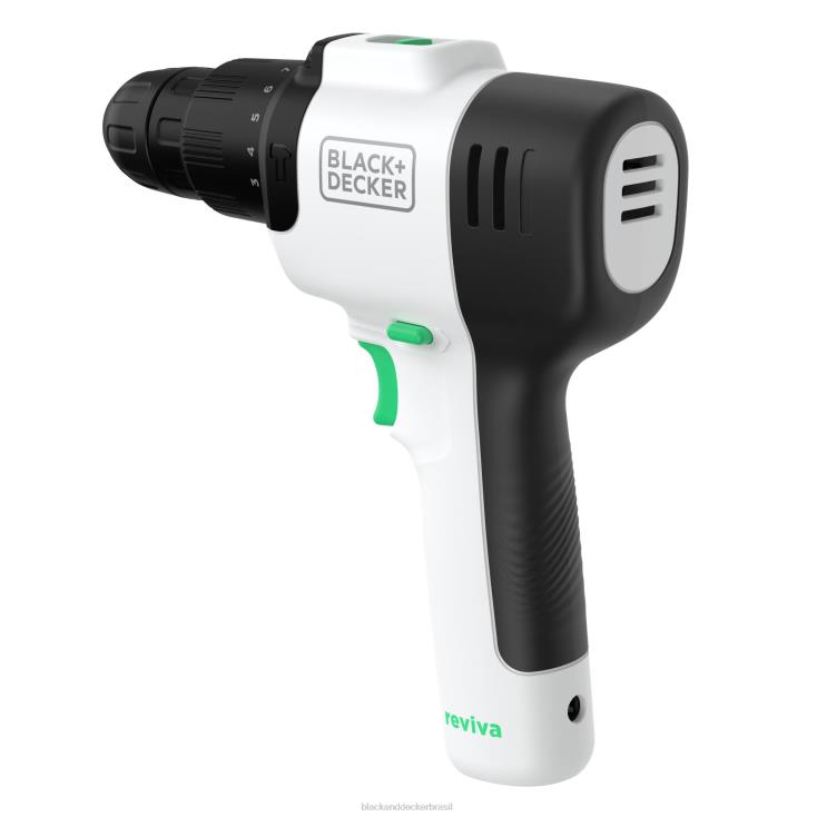 BLACK+DECKER N20D533Furadeira sem fio Reviva 12V Max com carregador e chave de fenda ferramentas