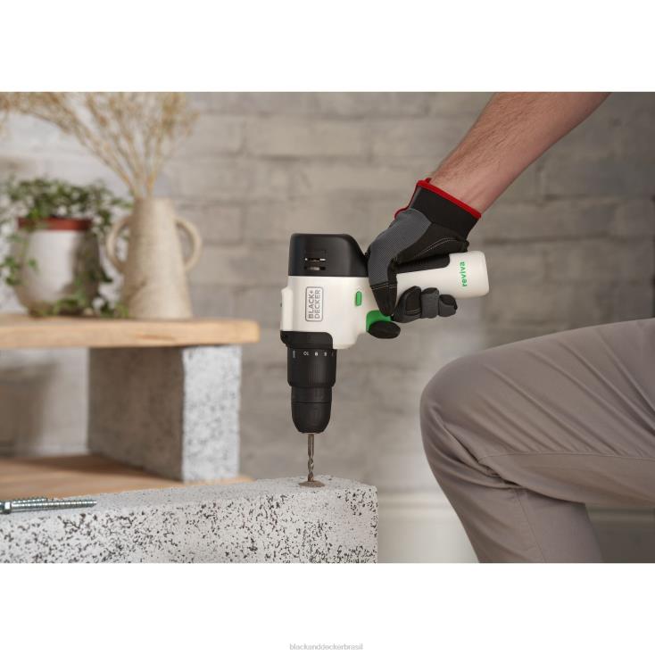 BLACK+DECKER N20D533Furadeira sem fio Reviva 12V Max com carregador e chave de fenda ferramentas