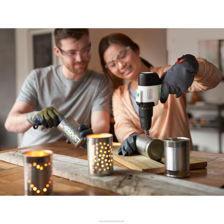 BLACK+DECKER N20D533Furadeira sem fio Reviva 12V Max com carregador e chave de fenda ferramentas