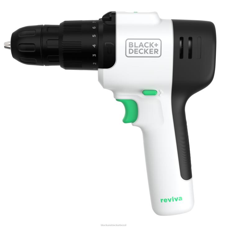 BLACK+DECKER N20D533Furadeira sem fio Reviva 12V Max com carregador e chave de fenda ferramentas