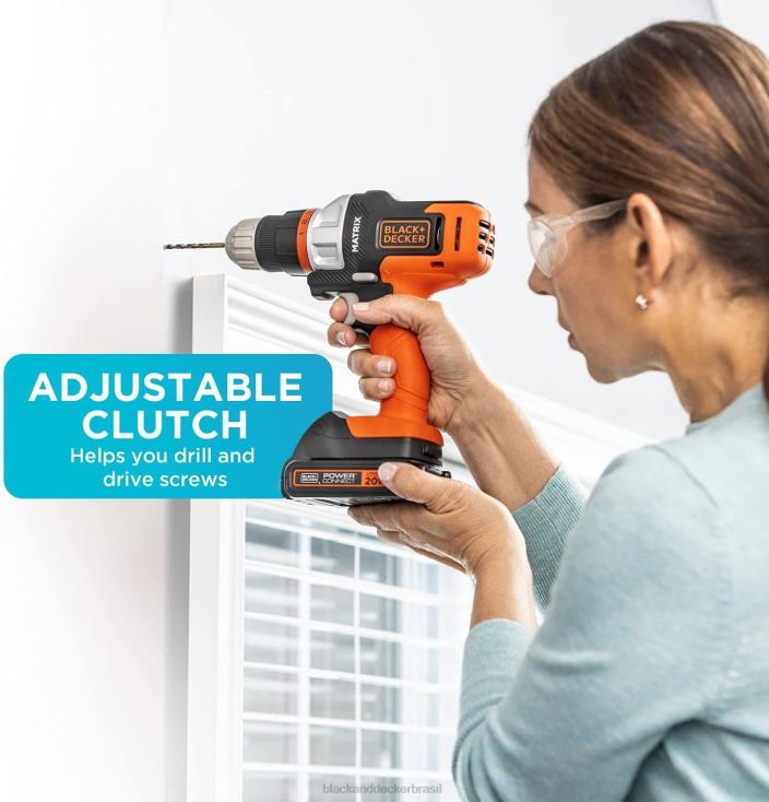 BLACK+DECKER N20D534Furadeira/parafusadeira sem fio de matriz máxima de 20 V ferramentas