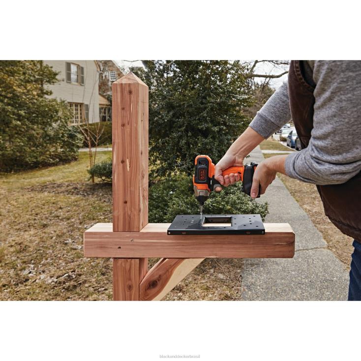 BLACK+DECKER N20D535Chave de impacto sem fio máxima de 20 V com carregador e ponta de fixação ferramentas