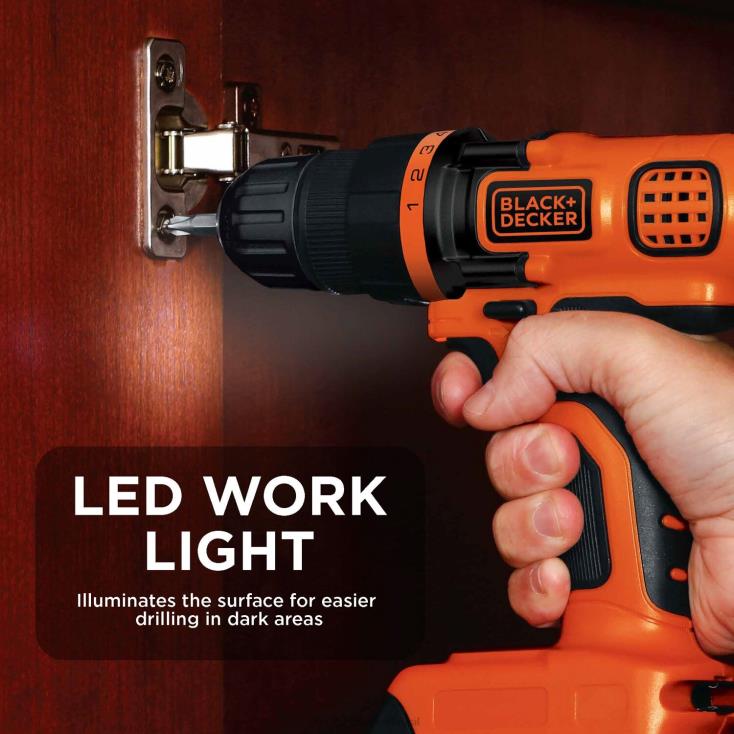 BLACK+DECKER N20D540Kit combinado de furadeira sem fio máxima de 20v e chave de impacto com bateria e carregador ferramentas