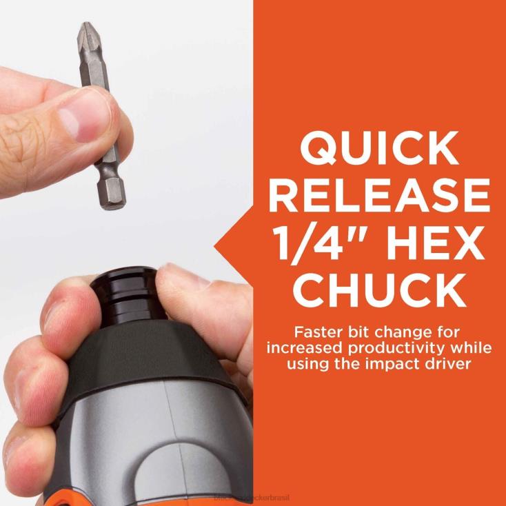 BLACK+DECKER N20D540Kit combinado de furadeira sem fio máxima de 20v e chave de impacto com bateria e carregador ferramentas