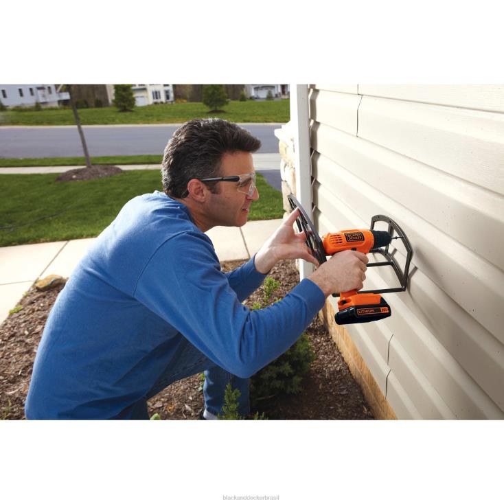 BLACK+DECKER N20D547Furadeira/parafusadeira sem fio powerconnect máxima de 20v 30 unid. conjunto ferramentas