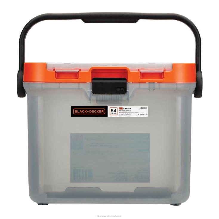 BLACK+DECKER N20D550Furadeira máxima de 20 V com kit de ferramentas domésticas de 66 peças ferramentas