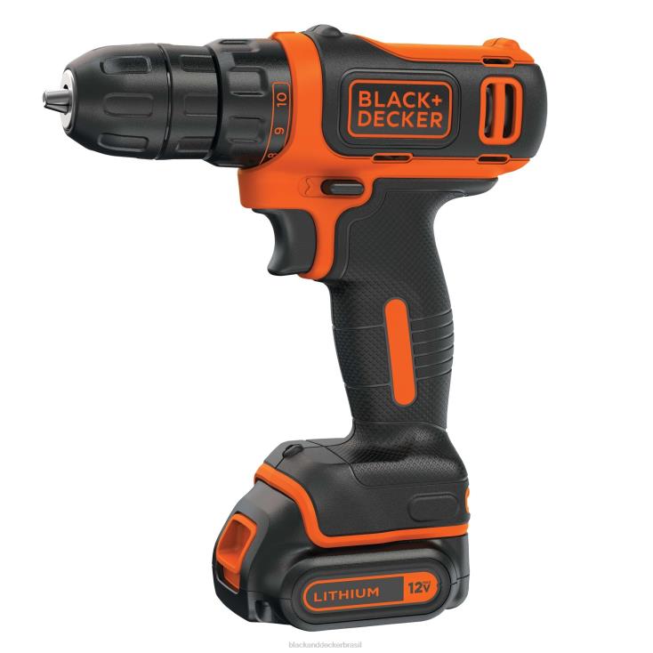 BLACK+DECKER N20D554Broca máxima de 12 V e kit de ferramentas domésticas de 60 peças ferramentas