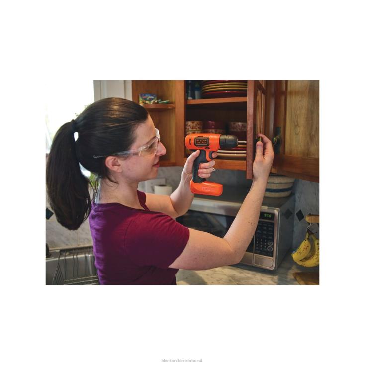BLACK+DECKER N20D557Furadeira sem fio 8v max 43 unid. kit de projeto de decoração para casa ferramentas