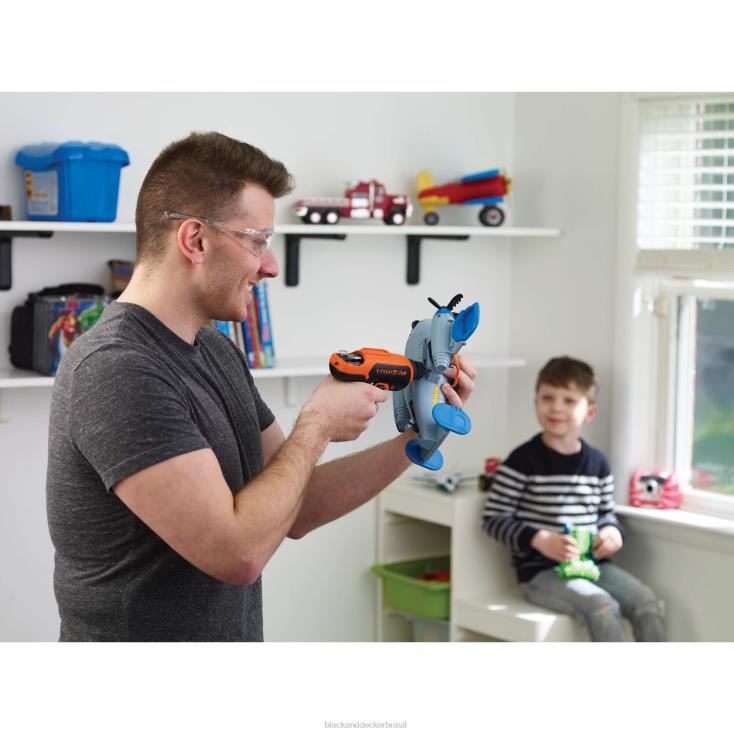 BLACK+DECKER N20D560Chave de fenda sem fio máxima de 4 V com armazenamento de pontas ferramentas