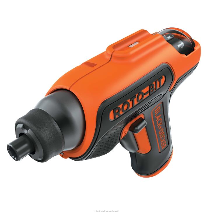 BLACK+DECKER N20D560Chave de fenda sem fio máxima de 4 V com armazenamento de pontas ferramentas