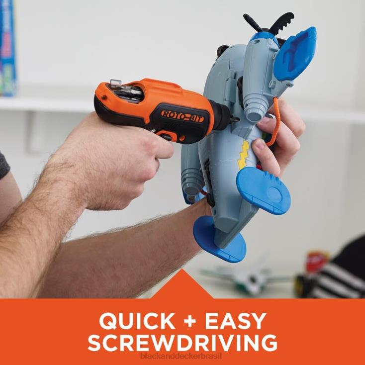 BLACK+DECKER N20D560Chave de fenda sem fio máxima de 4 V com armazenamento de pontas ferramentas