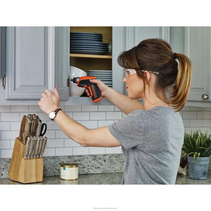 BLACK+DECKER N20D561Chave de fenda sem fio max 4v com luz led ferramentas