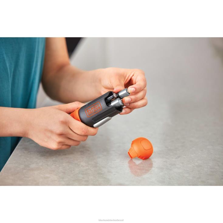 BLACK+DECKER N20D563chave de fenda sem fio com pilhas AA e 5 pontas de fixação ferramentas
