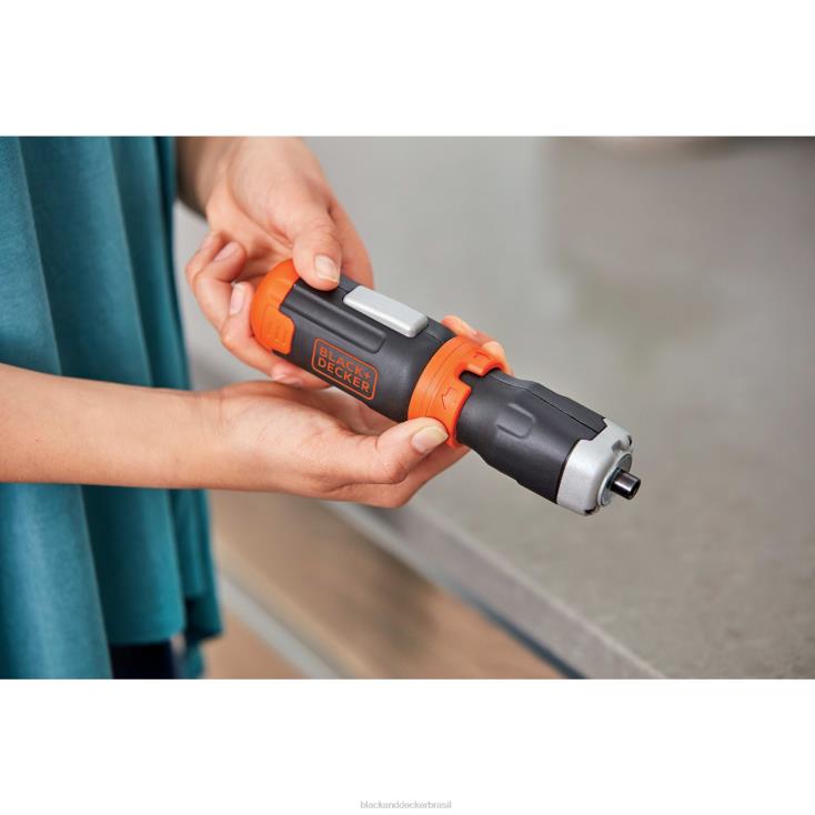BLACK+DECKER N20D563chave de fenda sem fio com pilhas AA e 5 pontas de fixação ferramentas