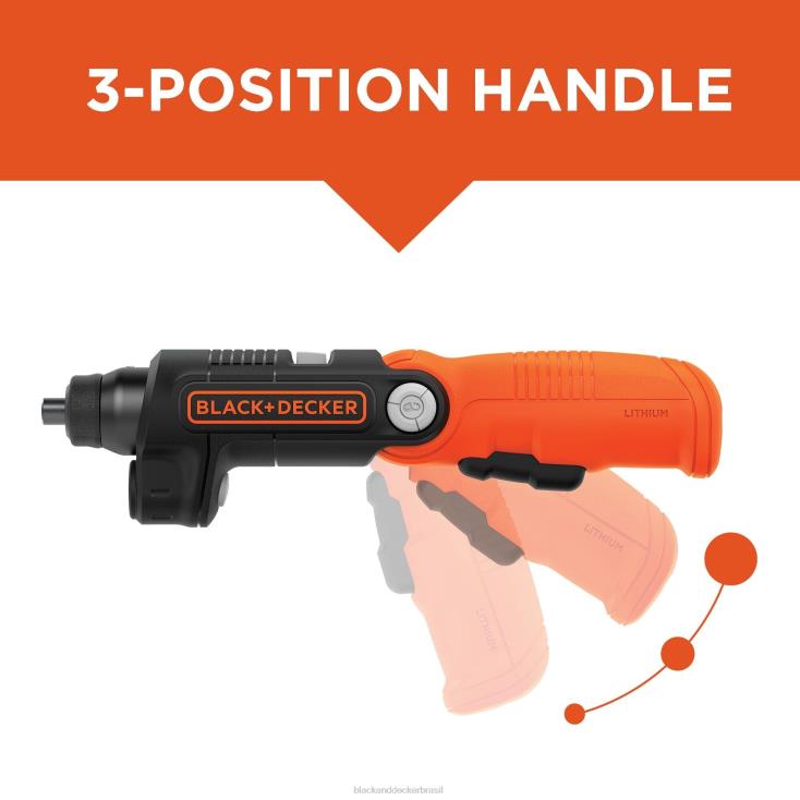 BLACK+DECKER N20D565Chave de fenda sem fio max 4v com luz led ferramentas