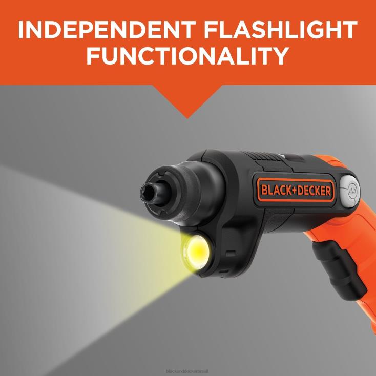BLACK+DECKER N20D565Chave de fenda sem fio max 4v com luz led ferramentas