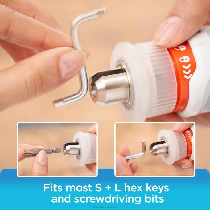 BLACK+DECKER N20D569Chave de fenda sem fio máxima 4v ferramentas