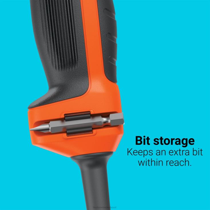 BLACK+DECKER N20D570kit de chave de furadeira elétrica de 3/8 pol. 6,0 A com fio ferramentas