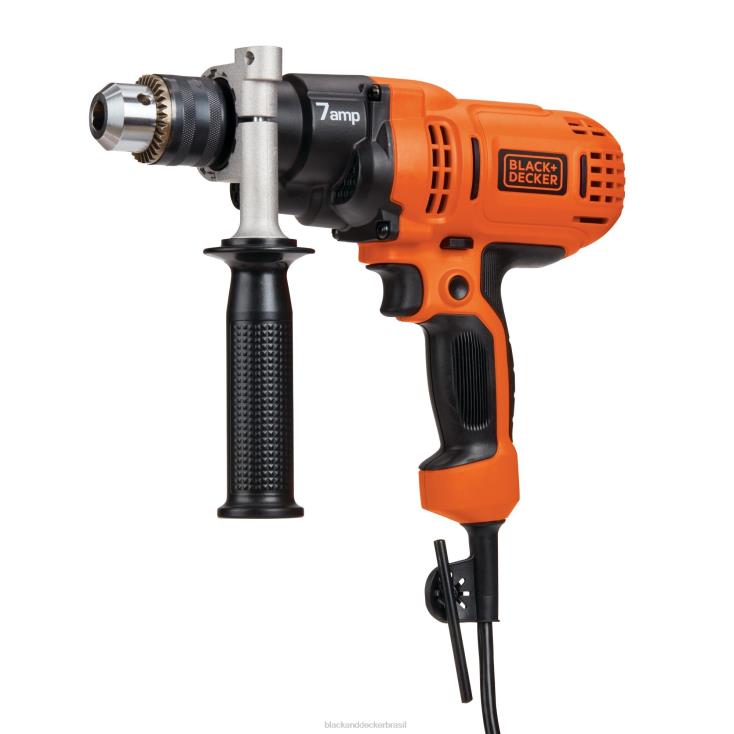 BLACK+DECKER N20D573Kit de furadeira/aparafusadora elétrica de 7,0 A e 1/2 pol. ferramentas