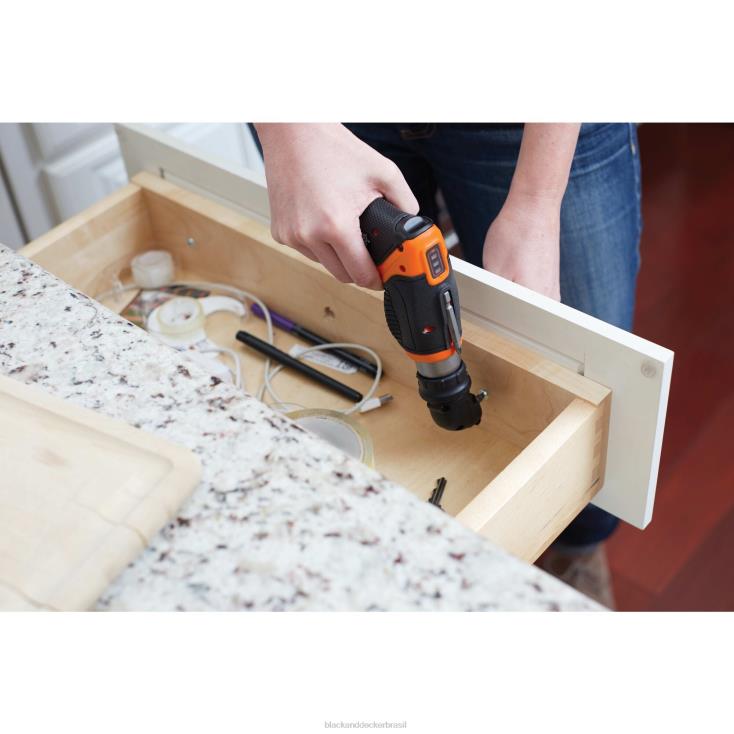 BLACK+DECKER N20D574Chave de fenda sem fio max 4v, acessório de ângulo reto ferramentas
