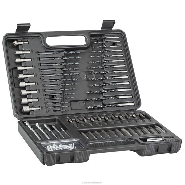 BLACK+DECKER N20D575conjunto de pontas de chave de fenda/conjunto de brocas de 109 peças ferramentas