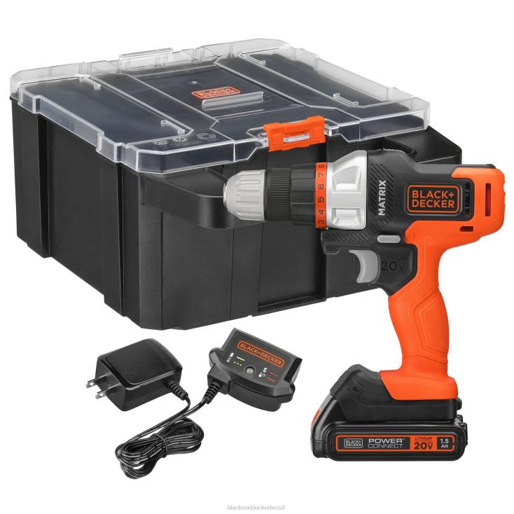 BLACK+DECKER N20D582kit de broca matricial 20v max com estojo de armazenamento ferramentas