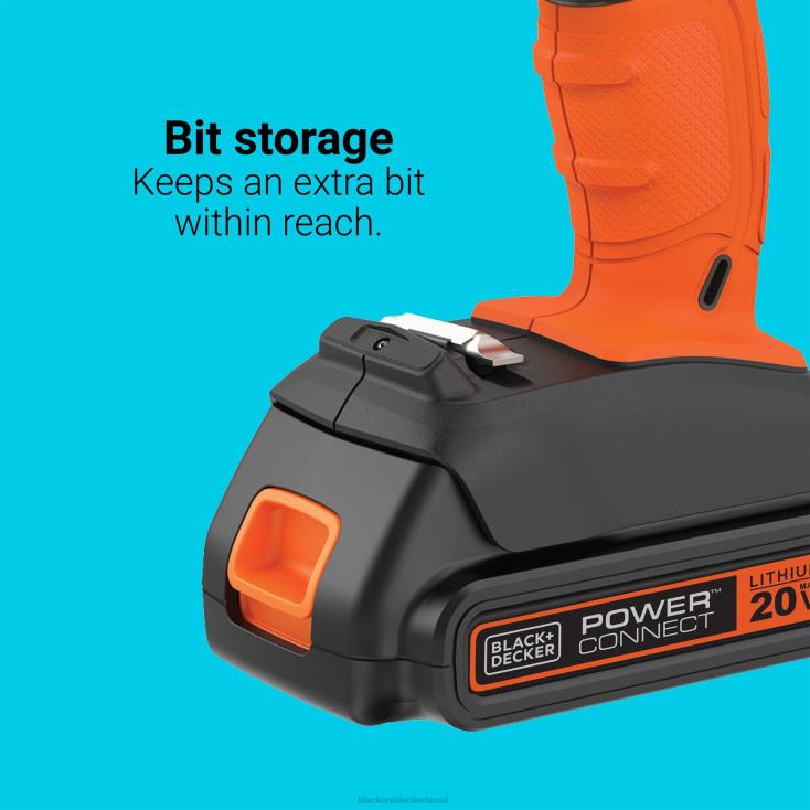 BLACK+DECKER N20D584Kit combinado de driver de impacto para furadeira sem fio 20v max powerconnect ferramentas