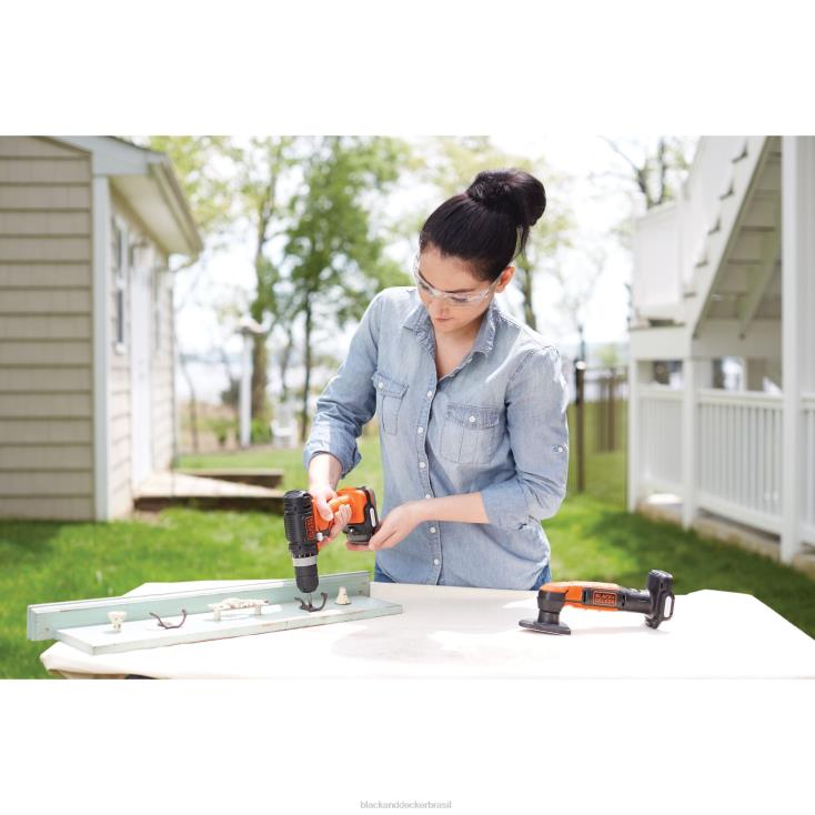BLACK+DECKER N20D586Kit combinado de 4 ferramentas para furadeira sem fio gopak 12v max ferramentas