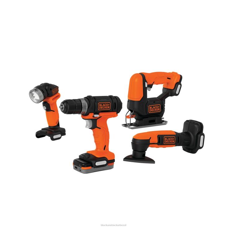 BLACK+DECKER N20D586Kit combinado de 4 ferramentas para furadeira sem fio gopak 12v max ferramentas