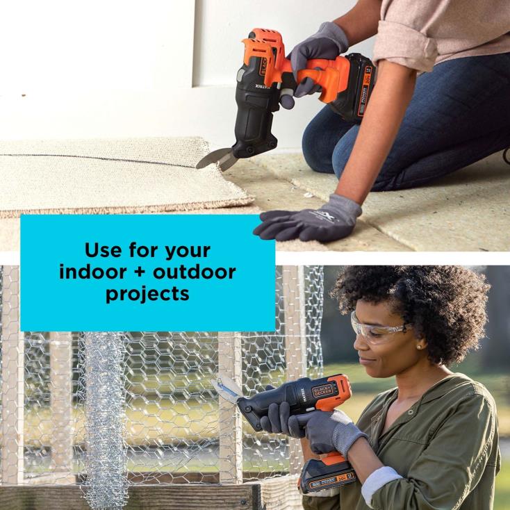 BLACK+DECKER N20D587tesoura multiferramenta acessório com caixa ferramentas
