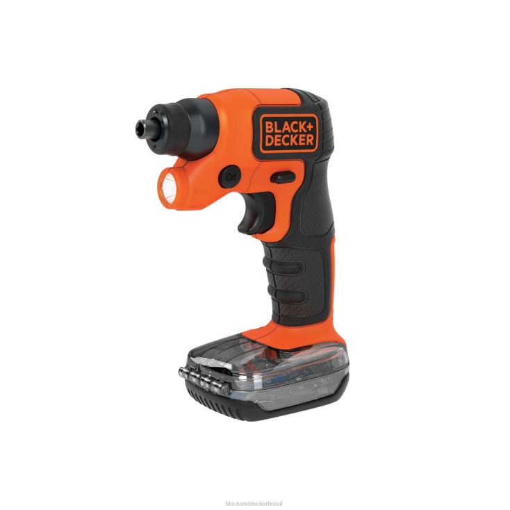BLACK+DECKER N20D588Chave de fenda sem fio lightdriver 4v max com pacote de armazenamento ferramentas