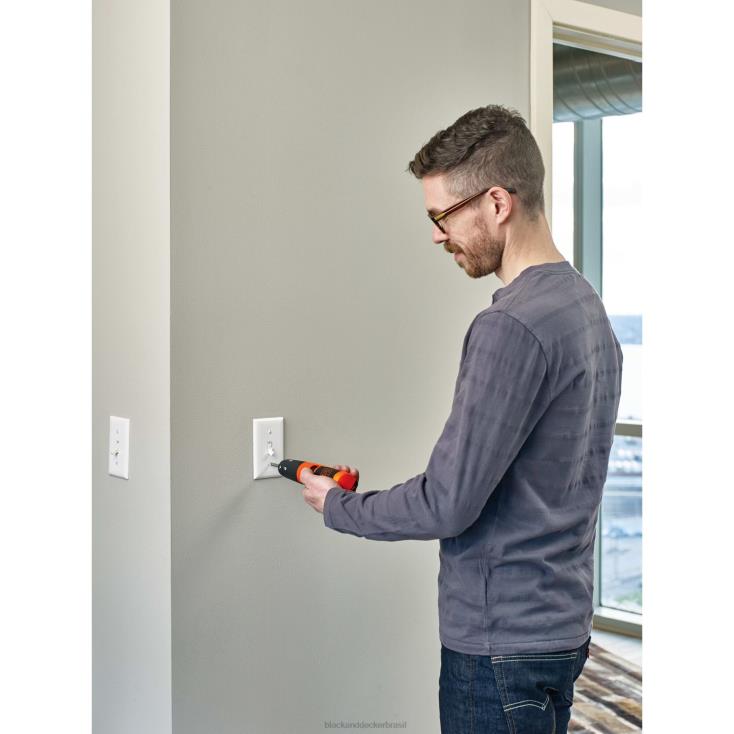 BLACK+DECKER N20D589Chave de fenda recarregável máxima de 2,4 V ferramentas